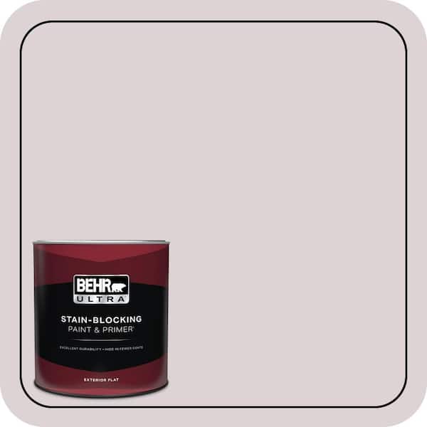 BEHR ULTRA 1 Qt. #100E-2 Mauve Mist Flat Exterior Paint & Primer