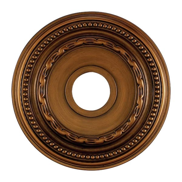 Campione 16 in. Antique Brass Ceiling Medallion