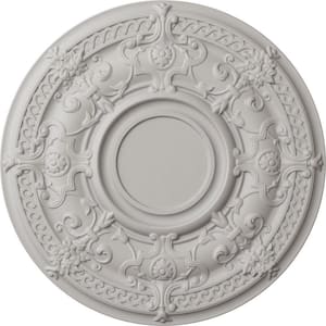 1-3/8 in. x 33-7/8 in. x 33-7/8 in. Polyurethane Dauphine Ceiling , Ultra Pure White