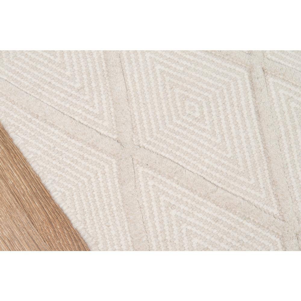 Langdon Beige Rectangular Wool Geometric Area Rug