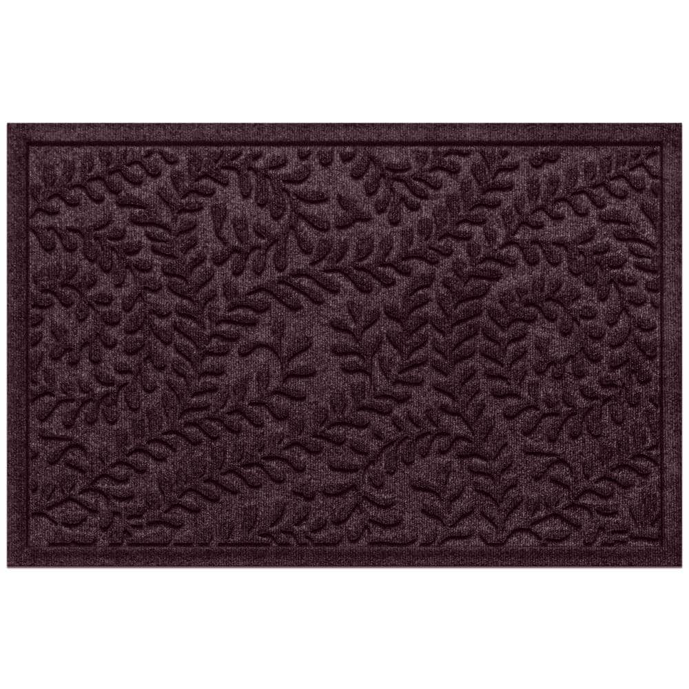 Waterhog Boxwood Bordeaux 23 in. x 35 in. PET Polyester Indoor Outdoor Door