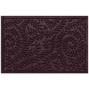 Waterhog Boxwood Bordeaux 23 in. x 35 in. PET Polyester Indoor Outdoor Doormat