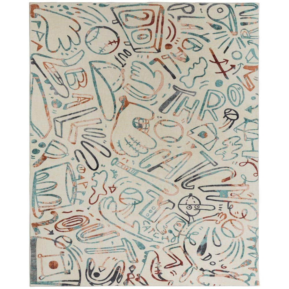 KALATY Sportsglyphs 2 ft. x 3 ft. Multi Western Area Rug SY1275 23 ...