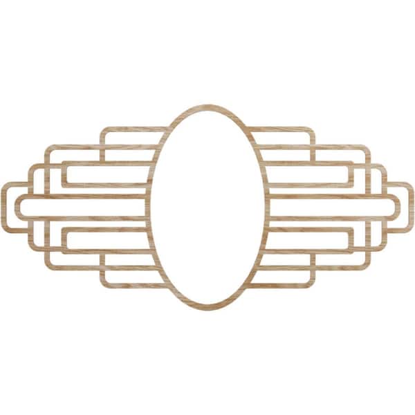 Ekena Millwork 28 in. x 10.25 in. x 0.375 in. Wood Medallion Moulding