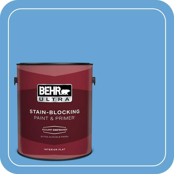 BEHR ULTRA 1 gal. #560B-5 Ocean Tropic Extra Durable Flat Interior Paint & Primer