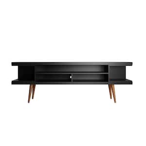Utopia 70.47 in. Black Composite TV Stand Fits TVs Up to 65 in. with Cable Management