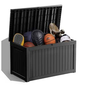 230 Gal. Black Resin Outdoor Storage Deck Box