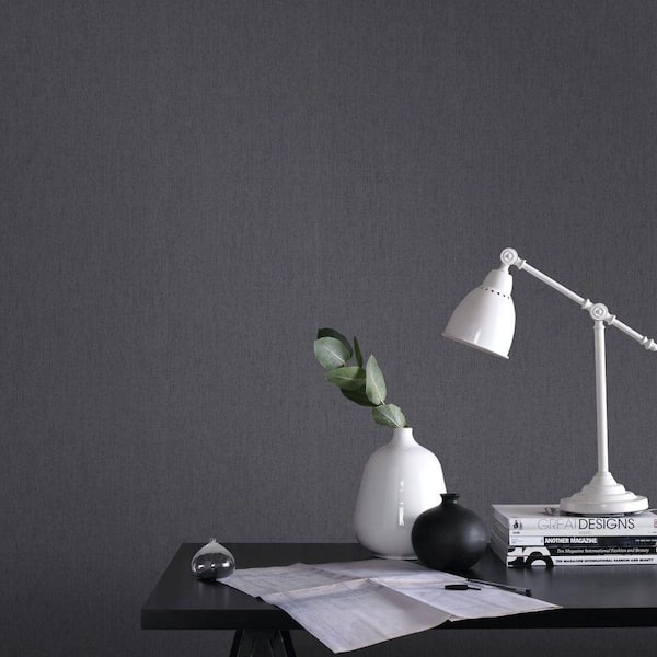 Calico Charcoal Wallpaper