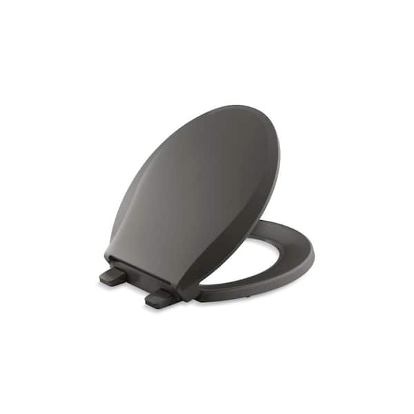 KOHLER Cachet Round Closed Front Toilet Seat In Thunder Grey 4639-RL-58 ...