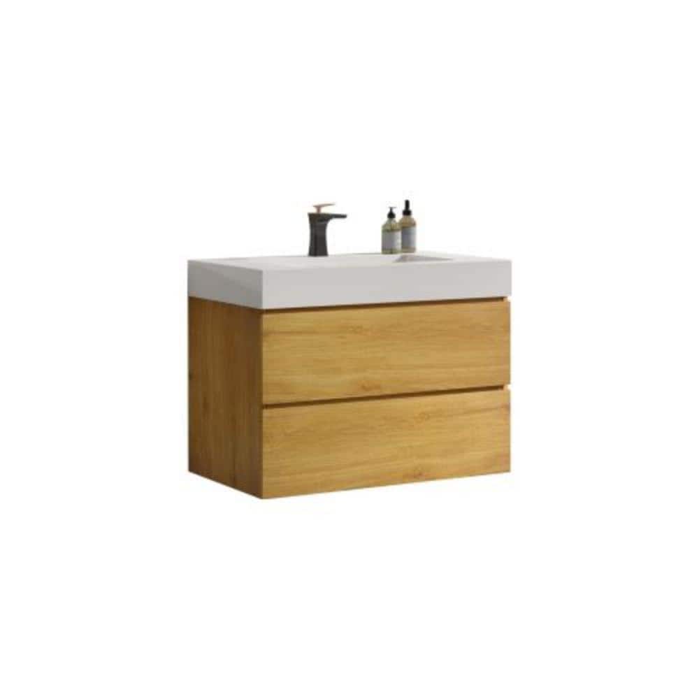 Alice106 30 in. W x 18 in. D x 25 in. H Single Sink Floating Bath Vanity in