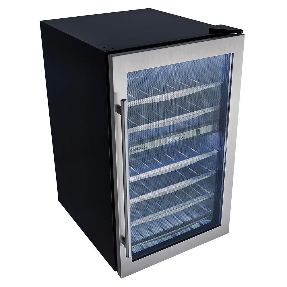 Danby 38-Bottle Black Stainless Steel Dual-Zone Wine Cooler