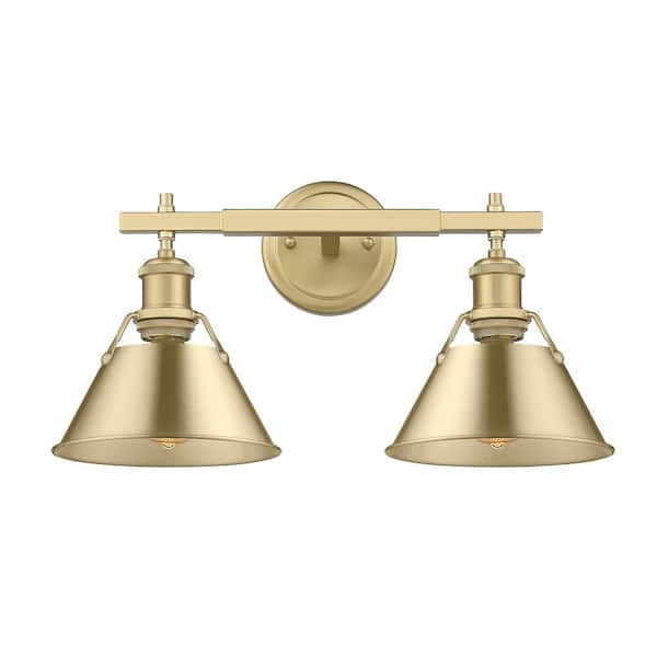 Orwell 18.25 in. 2-Light Brushed Champagne Bronze Vanity Light
