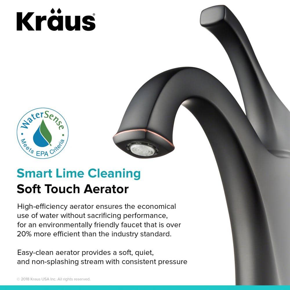 Arlo Oil Rubbed Bronze Single Handle Bathroom Faucet