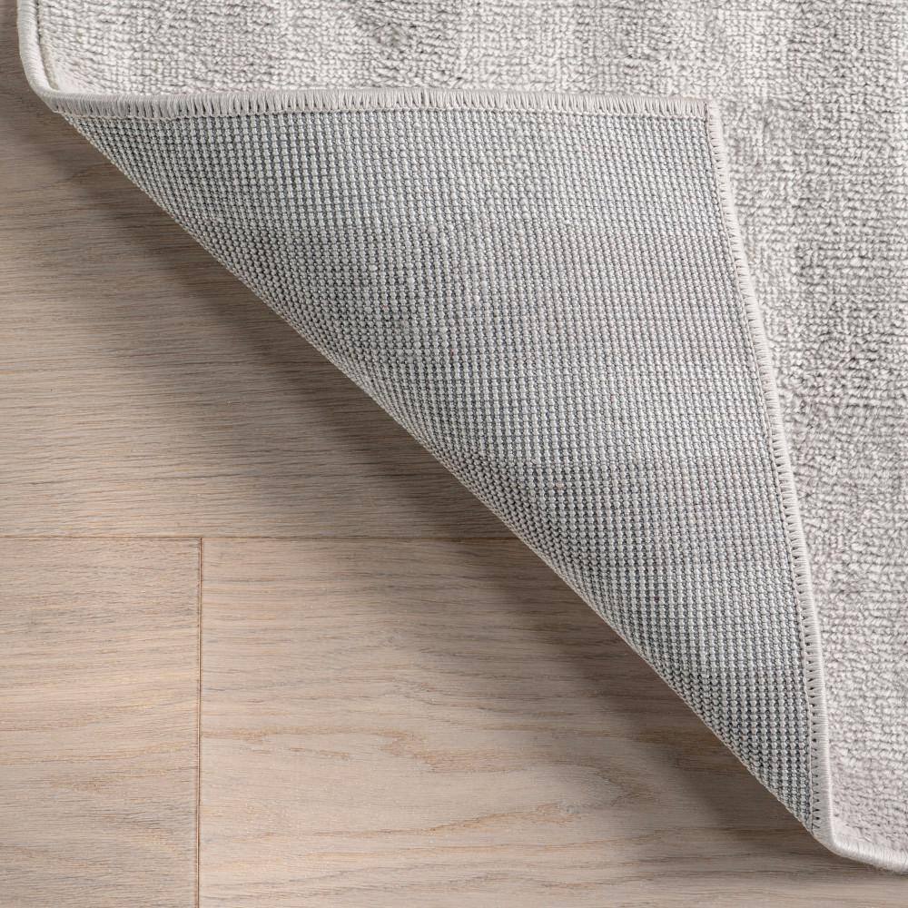 Shandra Abstract Blue and Gray Synthetic 4' x 6' Area Rug