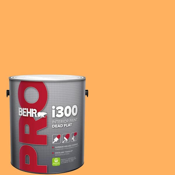 BEHR PRO 1 gal. #280B-5 Vintage Orange Dead Flat Interior Paint