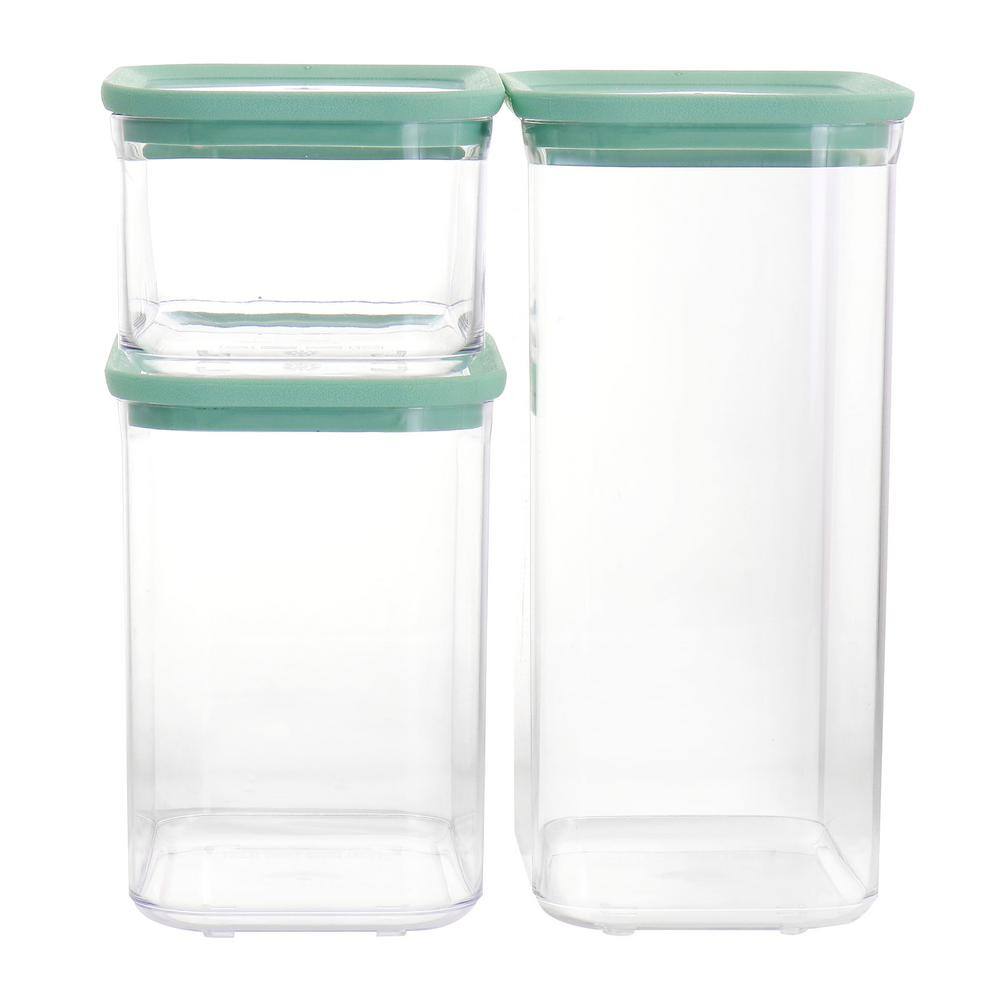 Mint Green BPA-Free Plastic Food Storage Set