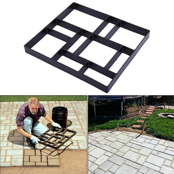 Path Maker Mold Reusable Concrete Cement Stone Design Paver Walk Mould USA 