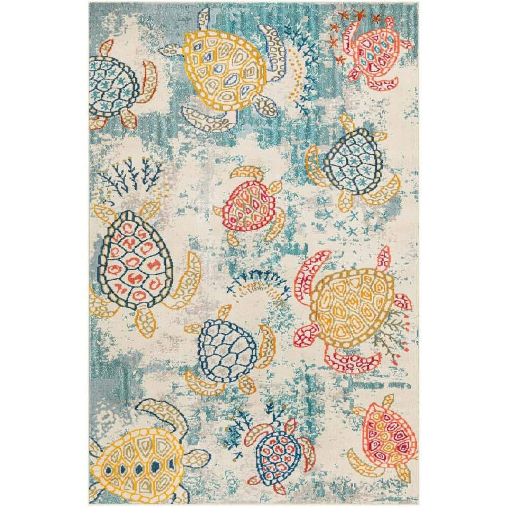 Unique Loom Positano Treasure Beige 6' 1 x 9' 0 Area Rug 3192876 The Home Depot