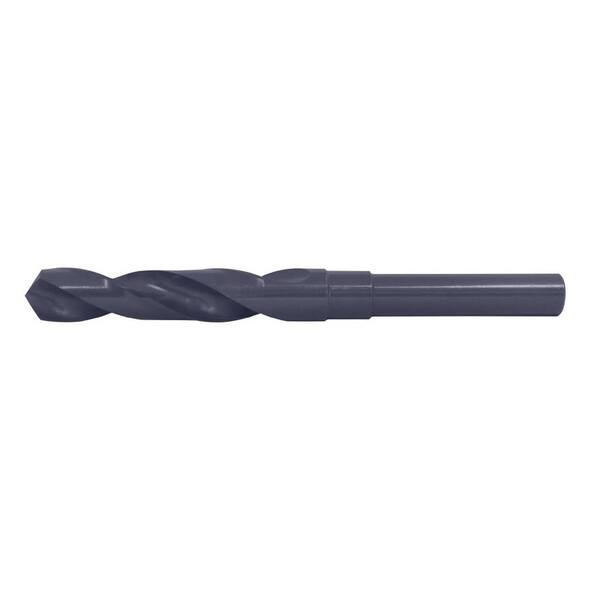 Cle-Line C20462 Extra Length Drill Steam Oxide Finish 118-Degree Notched Point Straight Shank 17/32 Drill Diameter High Speed Steel 