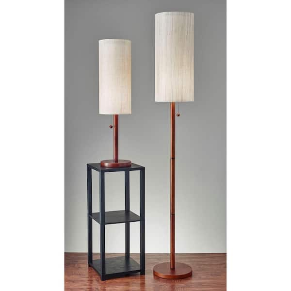 Adesso 3338 15 Hamptons Floor Lamp Walnut, Walnut Floor Lamp Modern