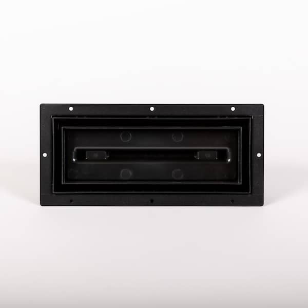 FITTES Flush Floor Vent (Lite) 3 in. x 10 in. Black