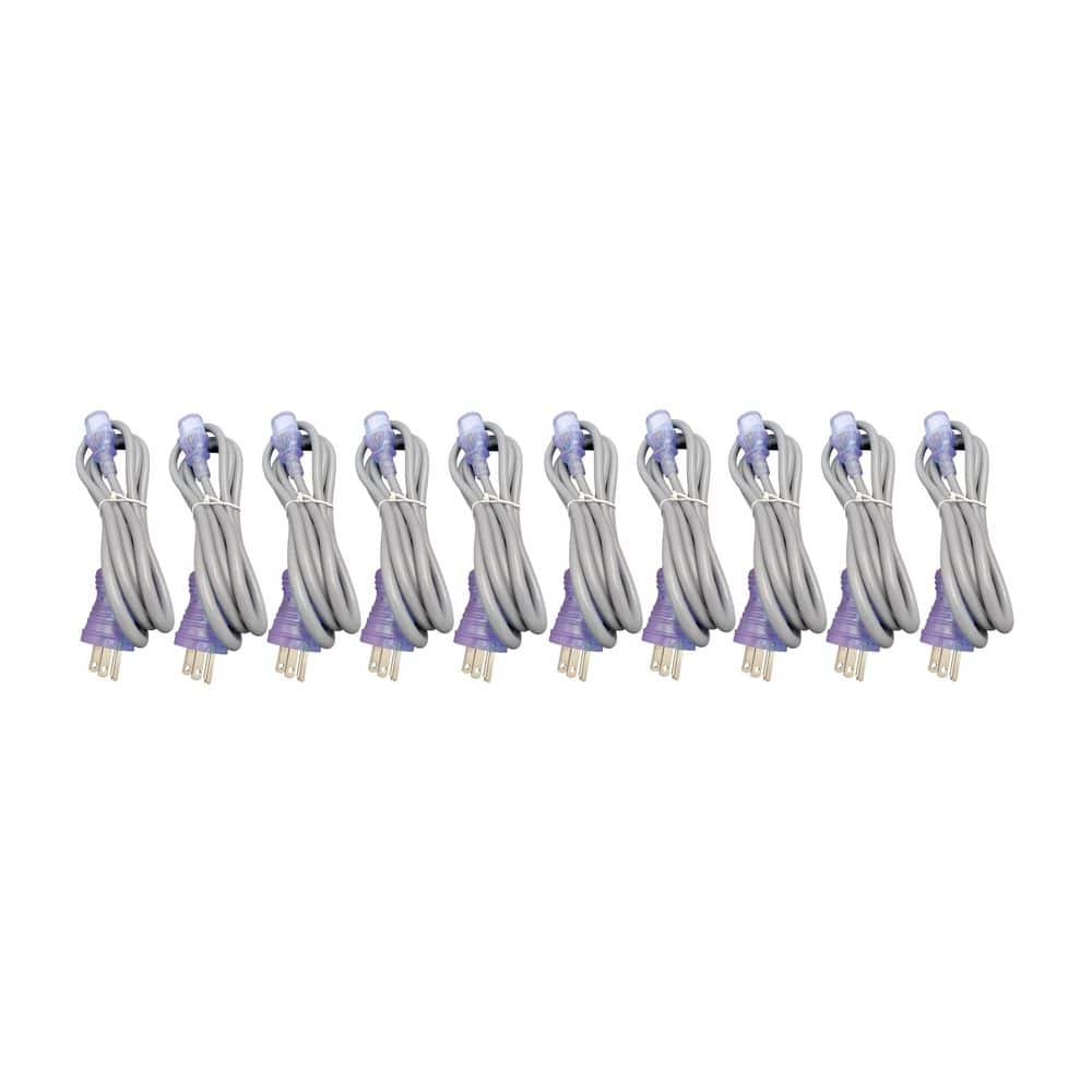 6 ft. 18 / 3 Hospital Grade AC Power Cord Indoor (NEMA 5-15PHG to IEC-60320-C13) Gray 10-Pack price history on PriceWatchPro