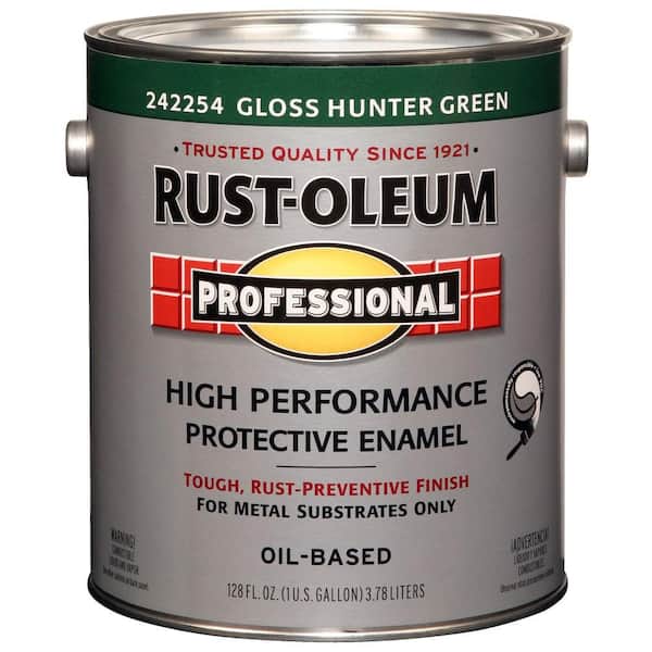 1 gal. High Performance Protective Enamel Gloss Hunter Green Oil-Based Interior/Exterior Metal Paint (2-Pack)