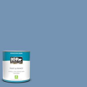 1 qt. #580D-5 Ocean Ridge Satin Enamel Low Odor Interior Paint & Primer