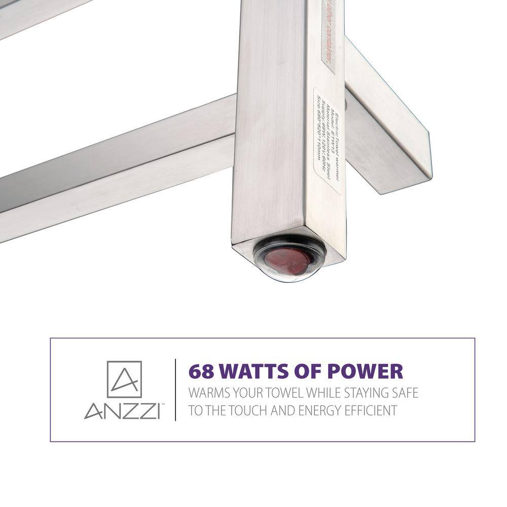 Charles Series Brushed Nickel Wall Mounted Electric Towel Warmer