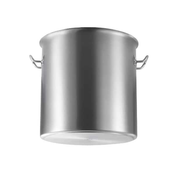 Stainless Steel Stockpot 53Qt, Large Cooking Pot with Lid & Handles, Heavy Duty Stock Pot for Events and Large Groups