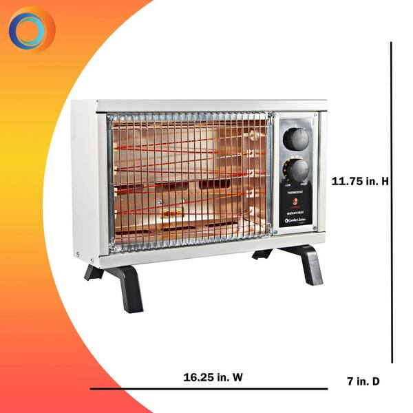 Reviews for Comfort Zone 5120 BTU Deluxe Electric Radiant Heater | Pg 5 -  The Home Depot