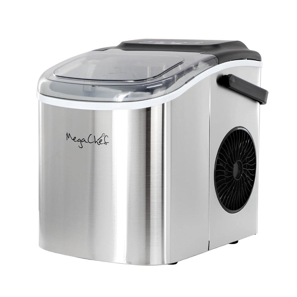 26 Pound 11.57 in. Countertop Bullet Ice Maker with Basket and Scooper in Stainless Steel price history on PriceWatchPro