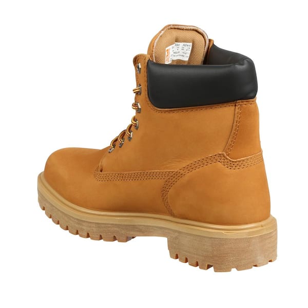 Timberland Pro Men's 6-Inch Direct Attach Waterproof Steel Toe Boots - Wheat - 13