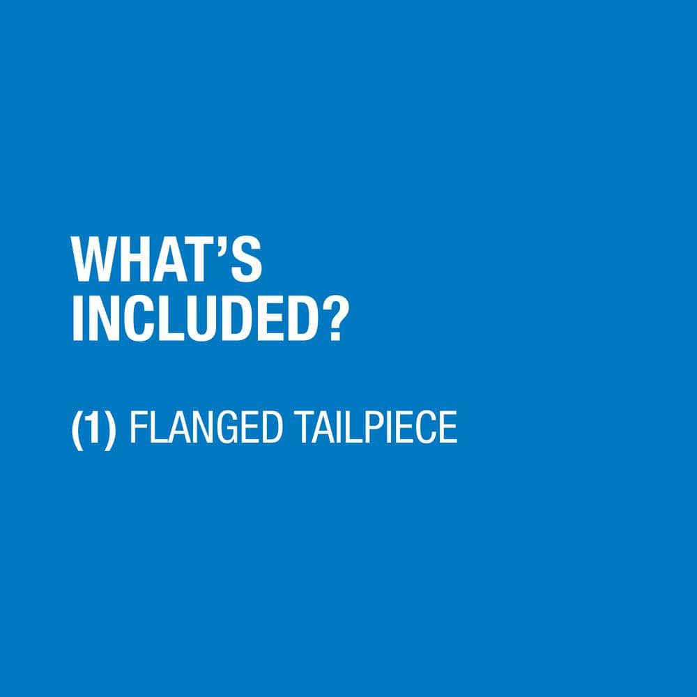 12-inch Chrome-Plated Brass Flanged Strainer Sink Drain Tailpiece