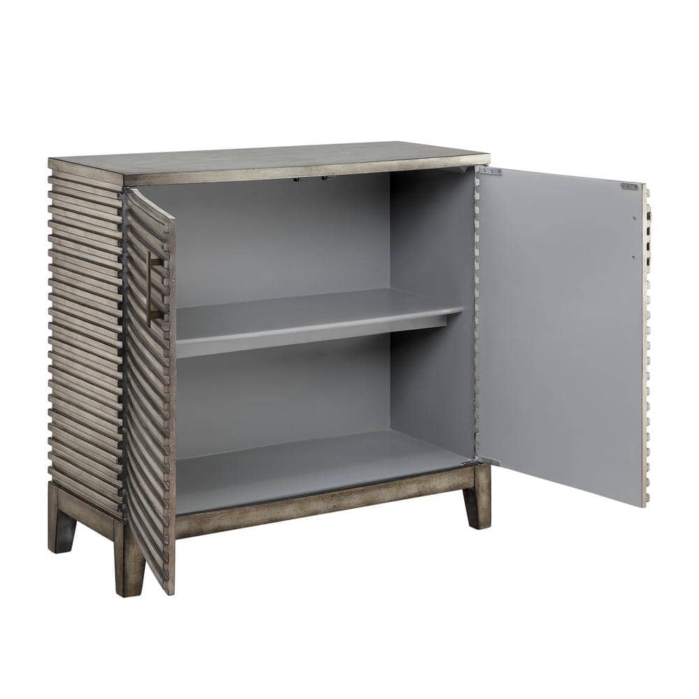 West Ridge 36" Distressed Gray Wood Accent Chest