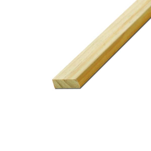 American Wood Moulding WM877 7/16 in. x 1-1/4 in. Solid Pine Stop Moulding