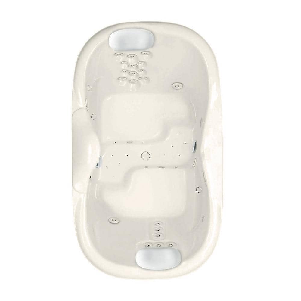 Millennium 82 in. x 48 in. Acrylic Center Drain Oval Drop-In Air Bath/Whirl