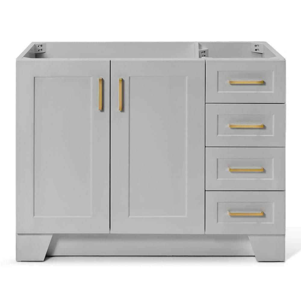 Taylor 42 in. W x 21.5 in. D x 34.5 in. H Freestanding Bath Vanity Cabinet without Top in Gray price history on PriceWatchPro