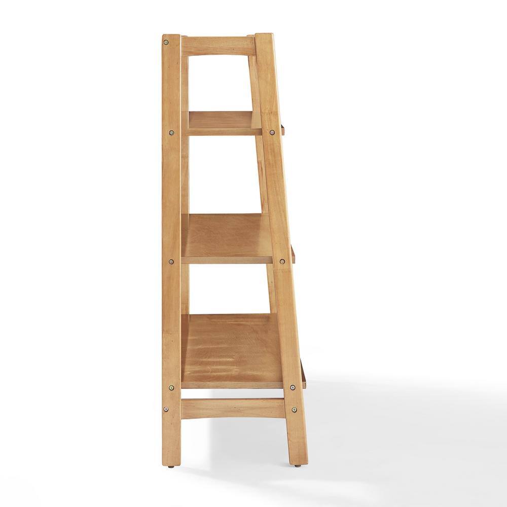 Landon Light Brown Wood Ladder Bookcase