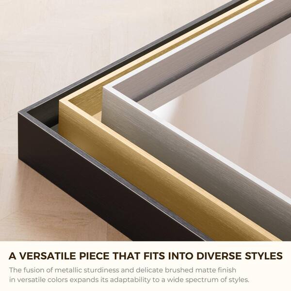 KeonJinn 60 in. W x 30 in. H Rectangular Framed Aluminum