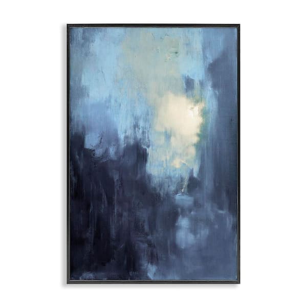 Modern Masculine Abstract by Gina Kelly Black Framed Abstract Giclee Art Print 30 in. x 20 in.