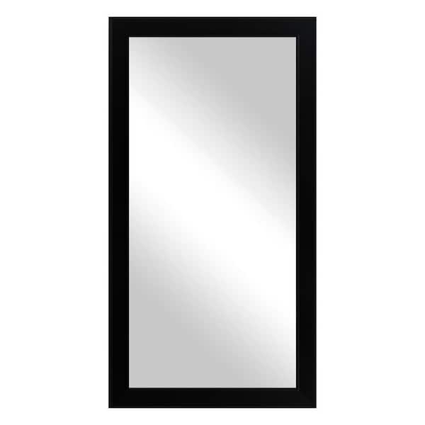 Rayne Heritage (33 in. W x 72 in H) Black Hardwood Poplar Floor Mirror