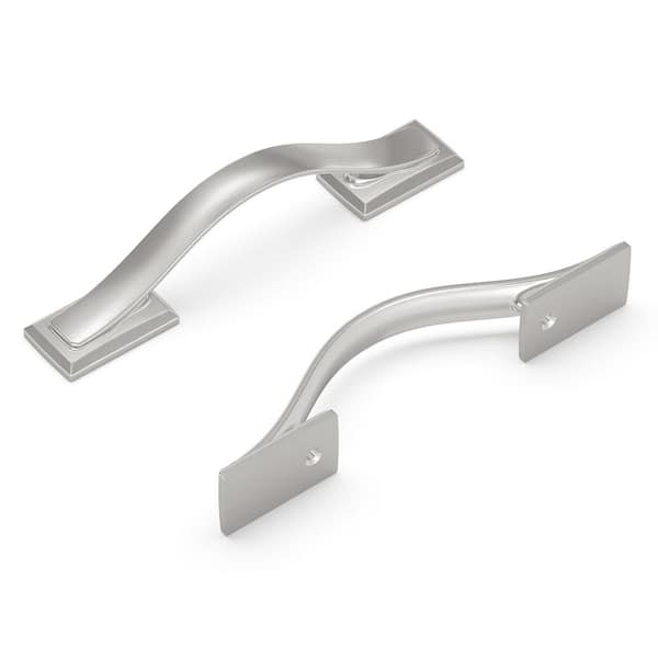 HICKORY HARDWARE Dover 3 in. (76 mm) Satin Nickel Cabinet Pull (10-Pack)