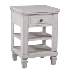 Salter Path Oyster White 1-drawer 20 in. W Nightstand