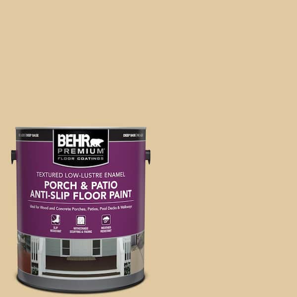 BEHR PREMIUM 1 gal. #PPU7-19 Crepe Textured Low-Lustre Enamel Interior/Exterior Porch and Patio Anti-Slip Floor Paint