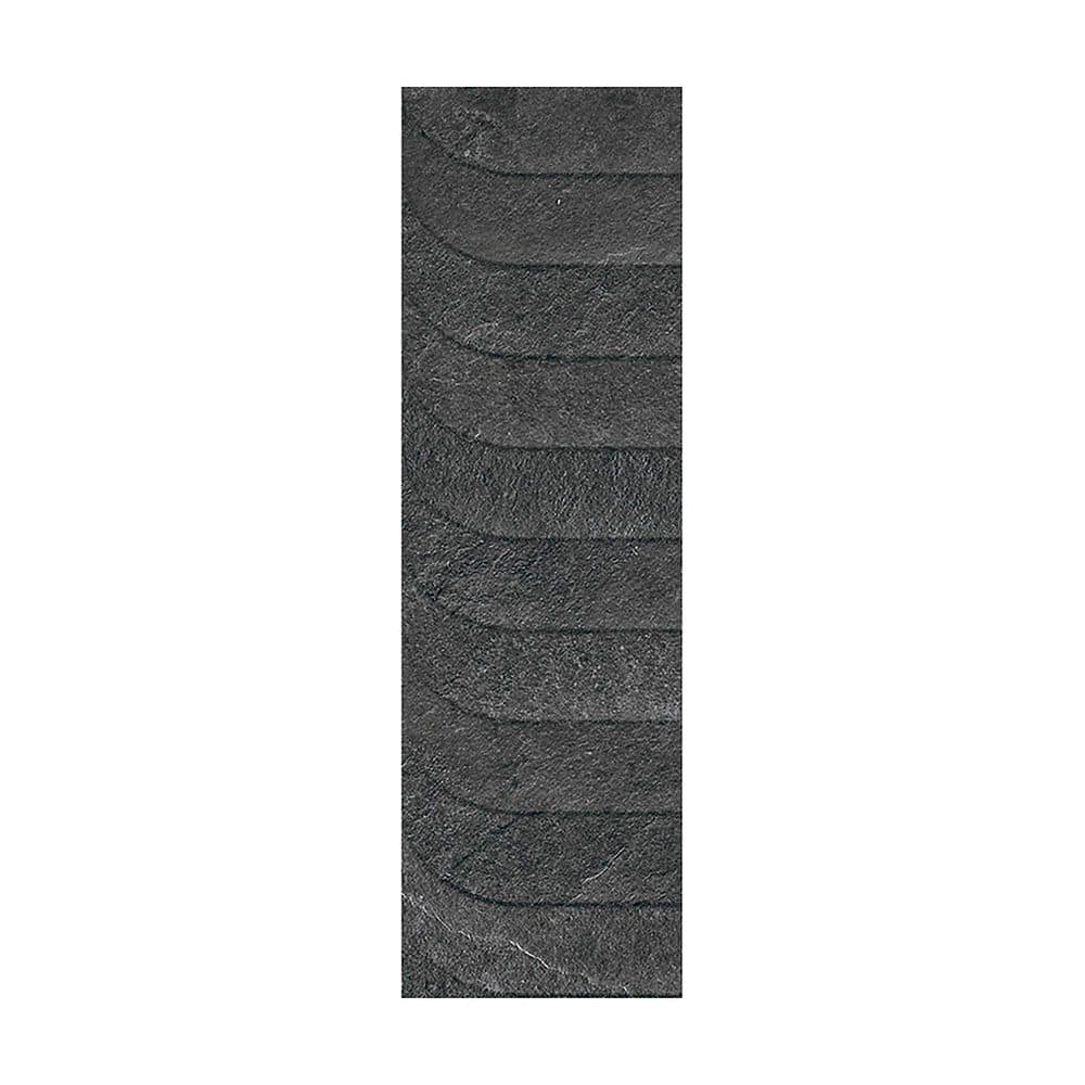 Spanish Lavik Deco Dark 4 in. x 12 in. Matte 3D Textured Stone Look Porcelain Wall Tile Sample price history on PriceWatchPro