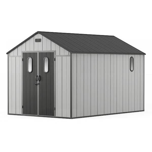 ハウス domi outdoor living Domi 8 ft. x 12 ft. Resin Gable Outdoor