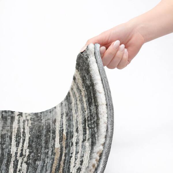 Dream Shag Premium Machine Washable Abstract ADS75 Shadow 10 ft. x 14 ft. Area Rug