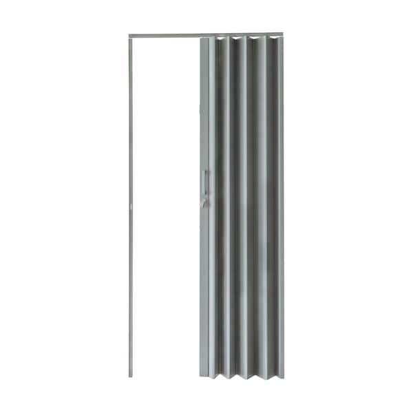 Everbilt Accordion Door Saturn Linen Light Grey 36 in. x 80 in