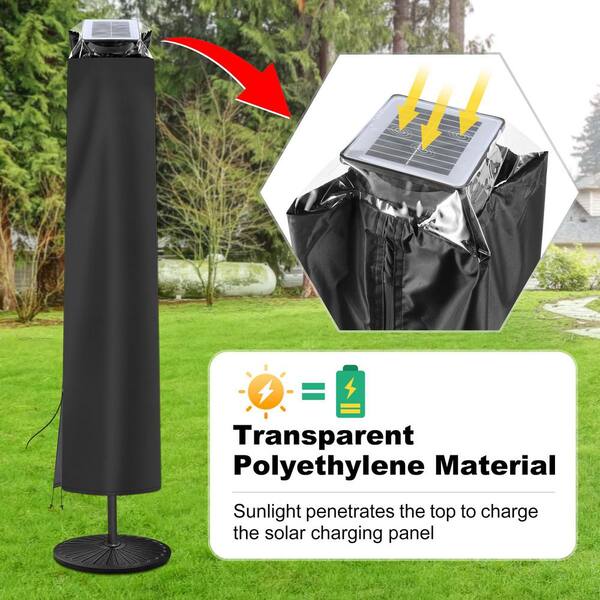 amazon umbrella patio cover Waterproof for 7ft to 11ft Patio Parasol Covers This durable cover is constructed from 600D polyester canvas with waterproof backing and offers 50+ UV protection from the sun Ravenna 11 Ft Patio Umbrella